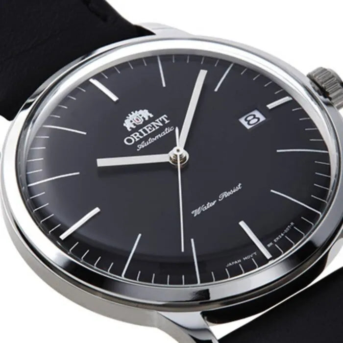 Orient SAC0000DB Automatic Black Dial 40.5mm Leather Strap Men's Watch