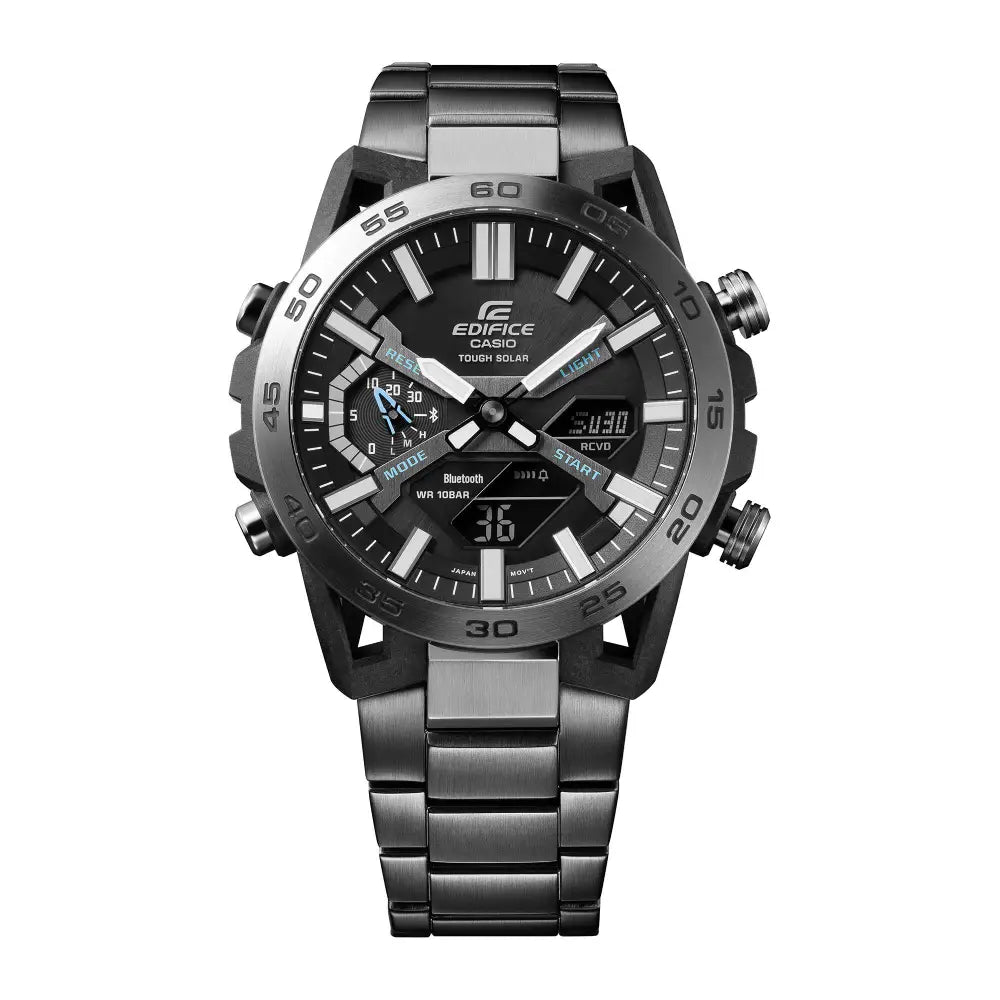 Casio Edifice Smartphone Link ECB-2000DC-1ADF Black Dial Stainless Steel Men's Watch