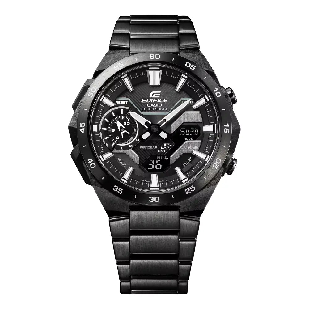 Casio Edifice ECB-2200DC-1ADF Black Dial 48.2mm Stainless Steel Men's Watch