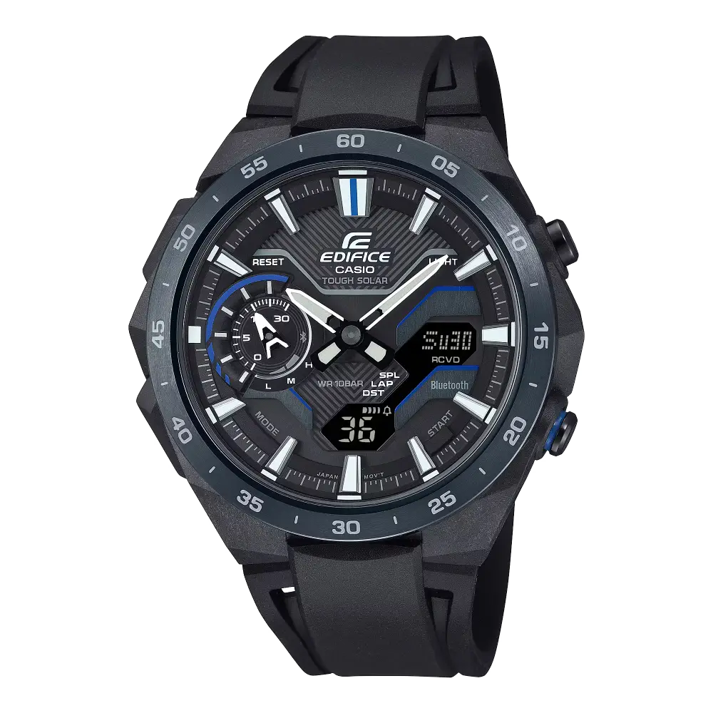 Casio Edifice Smartphone Link Windflow ECB-2200PB-1ADF Black Dial Stainless Steel Men's Watch