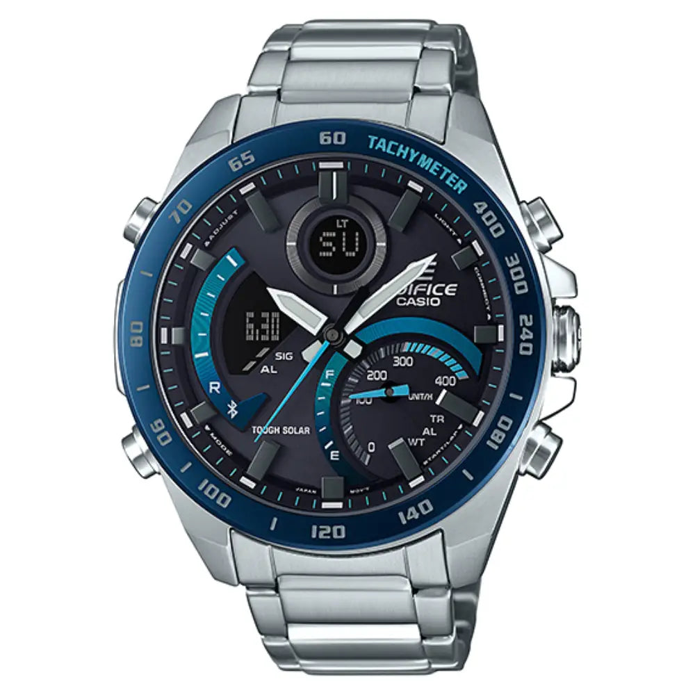 Casio Edifice Smartphone Link ECB-900DB-1BDR Black Dial Stainless Steel Men's Watch