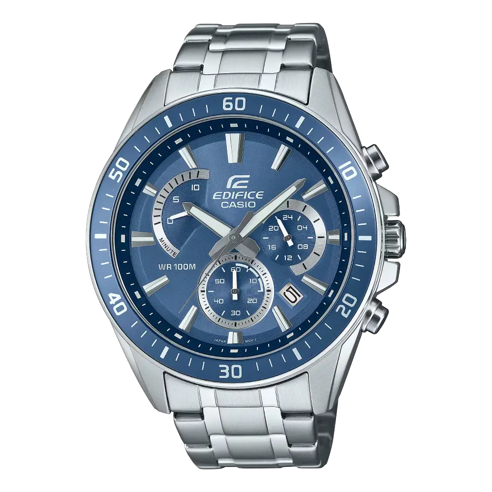 Casio Edifice Standard Chronograph EFR-552D-2AVUDF Blue Dial 47mm Stainless Steel Men's Watch
