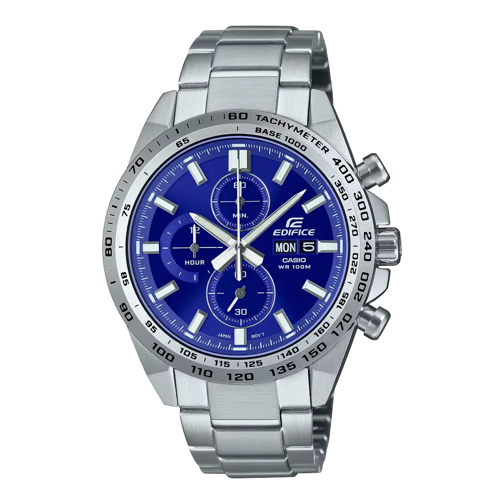 Casio Edifice EFR-574D-2AVUDF Blue Dial 42.3mm Stainless Steel Men's Watch