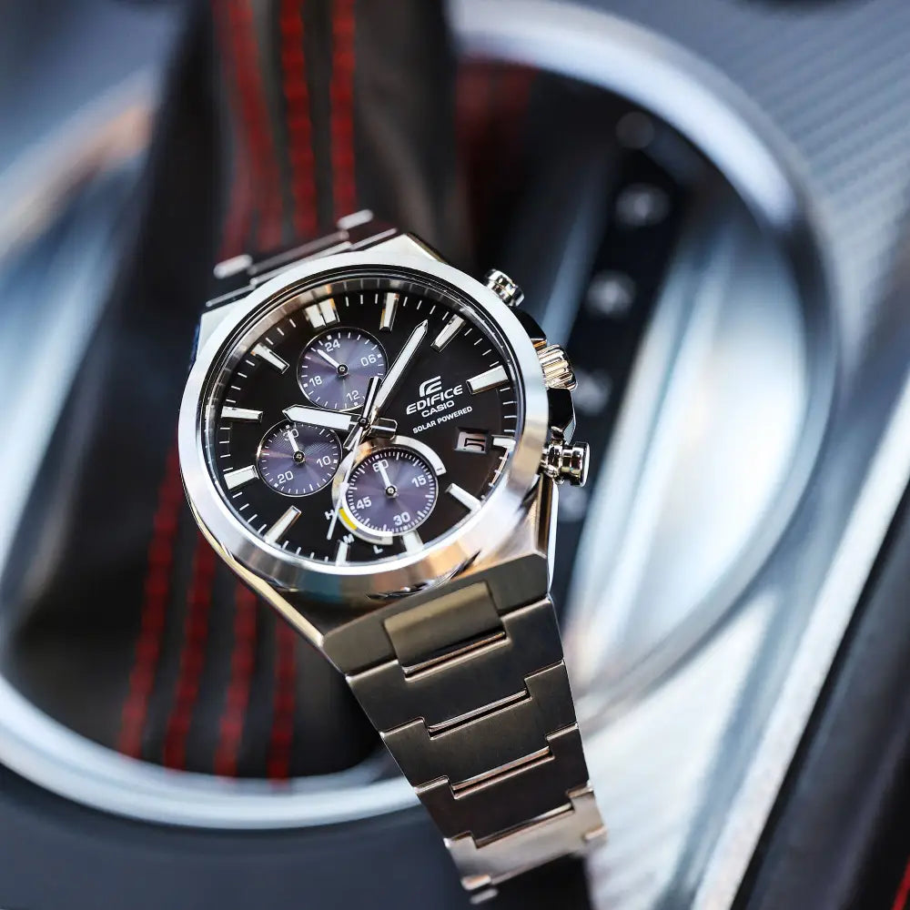Casio Edifice EQS-950D-1AVUDF Black Dial Stainless Steel Men's Watch