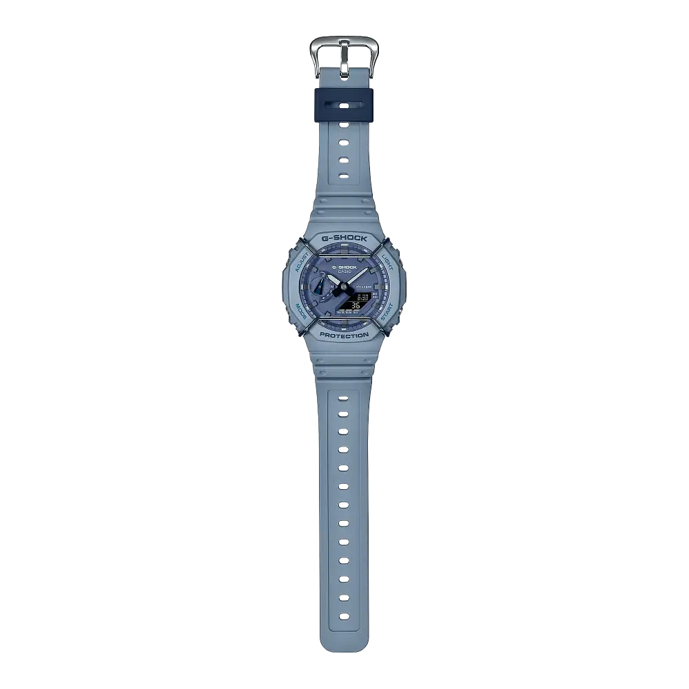 Casio G-Shock Casual GA-2100PT-2ADR Blue Dial Resin Men's Watch