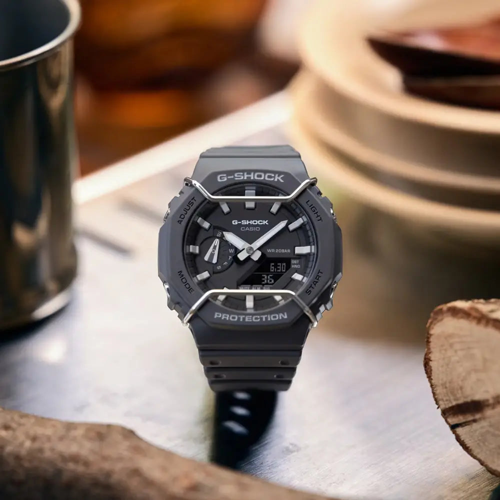 Casio G-Shock Tone-On-Tone GA-2100PTS-8ADR Grey Dial Resin Men's Watch