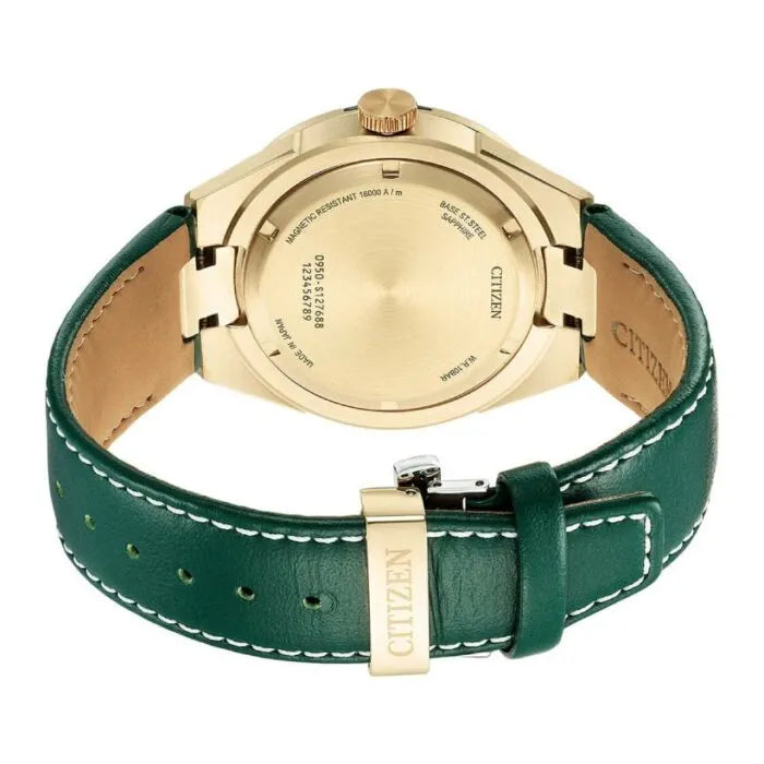 Citizen Series 8 NA1002-15W Green Dial 40.8mm Leather Strap Men's Watch