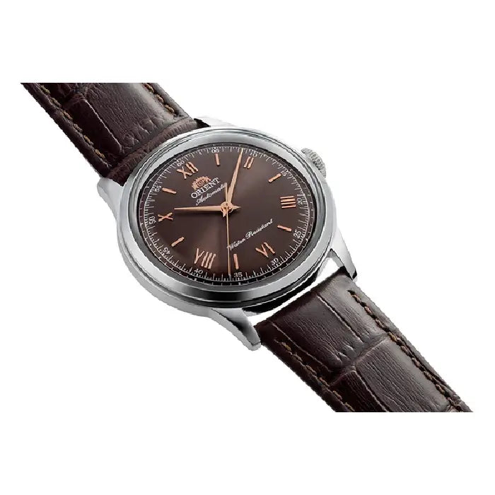 Orient Classic Bambino Automatic RA-BB0004Y Brown Dial 38.4mm Leather Strap Men's Watch