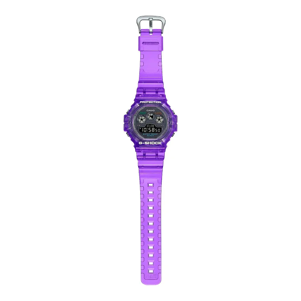 Casio G Shock Digital "Joytopia" DW-5900JT-6 Translucent Purple Resin Strap Men's Watch
