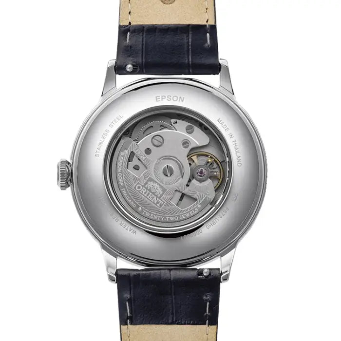 Orient Classic Bambino Automatic RA-AC0038S White Arabic Dial 40.5mm Leather Strap Men's Watch