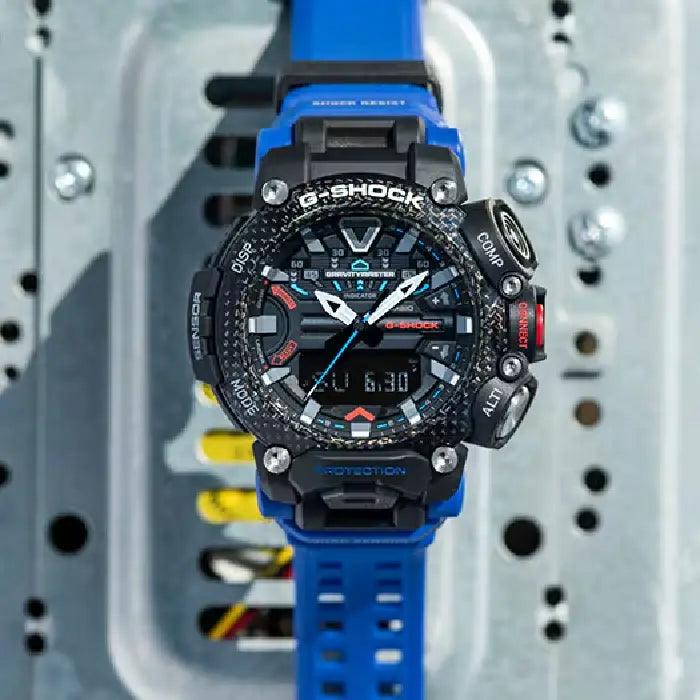 Casio G Shock Gravitymaster GR-B200-1A2 Analog-Digital Bluetooth Black Dial Resin Strap Men's Watch