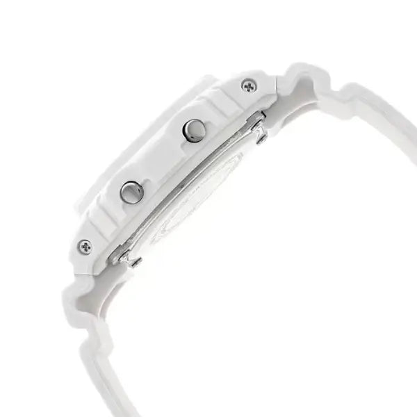 Casio G Shock DW-5600MW-7DR "Marine White" Digital Dial 42.8mm Resin Strap Men's Watch