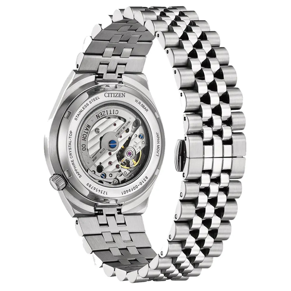 Citizen "Tsuyosa 60" NK0020-55E Mechanical Automatic Black Dial 40mm Stainless Steel Men's Watch