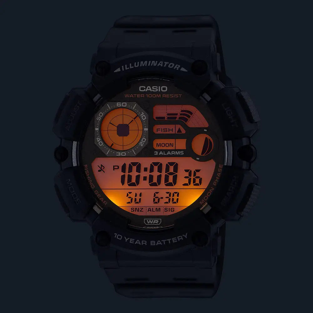 Casio Sports Digital WS-1500H-1AVDF Black Display Dial Resin Strap Men's Watch