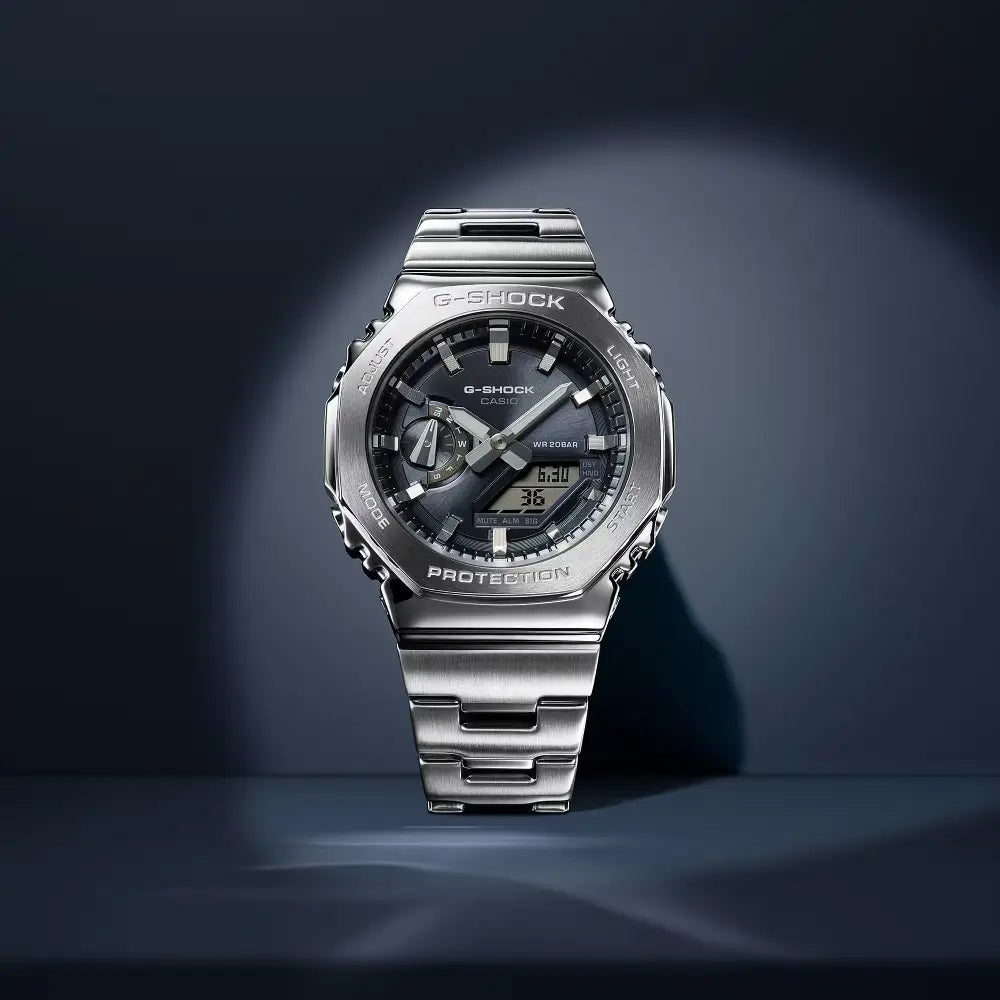 Casio G-Shock "Metal CasiOak" GM-2110D-8A Slate Gray Dial 44.4mm Stainless Steel Men's Watch