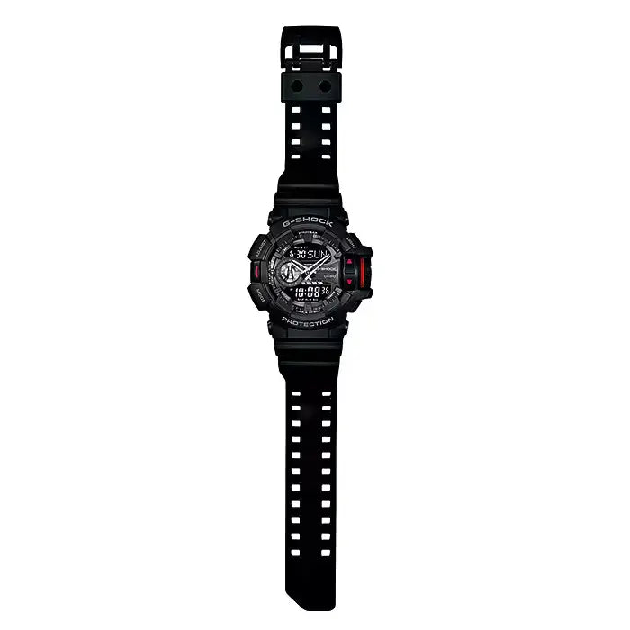 Casio G Shock GA-400-1B Analog-Digital "Rotary Switch" Black Dial 51.9mm Resin Strap Men's Watch