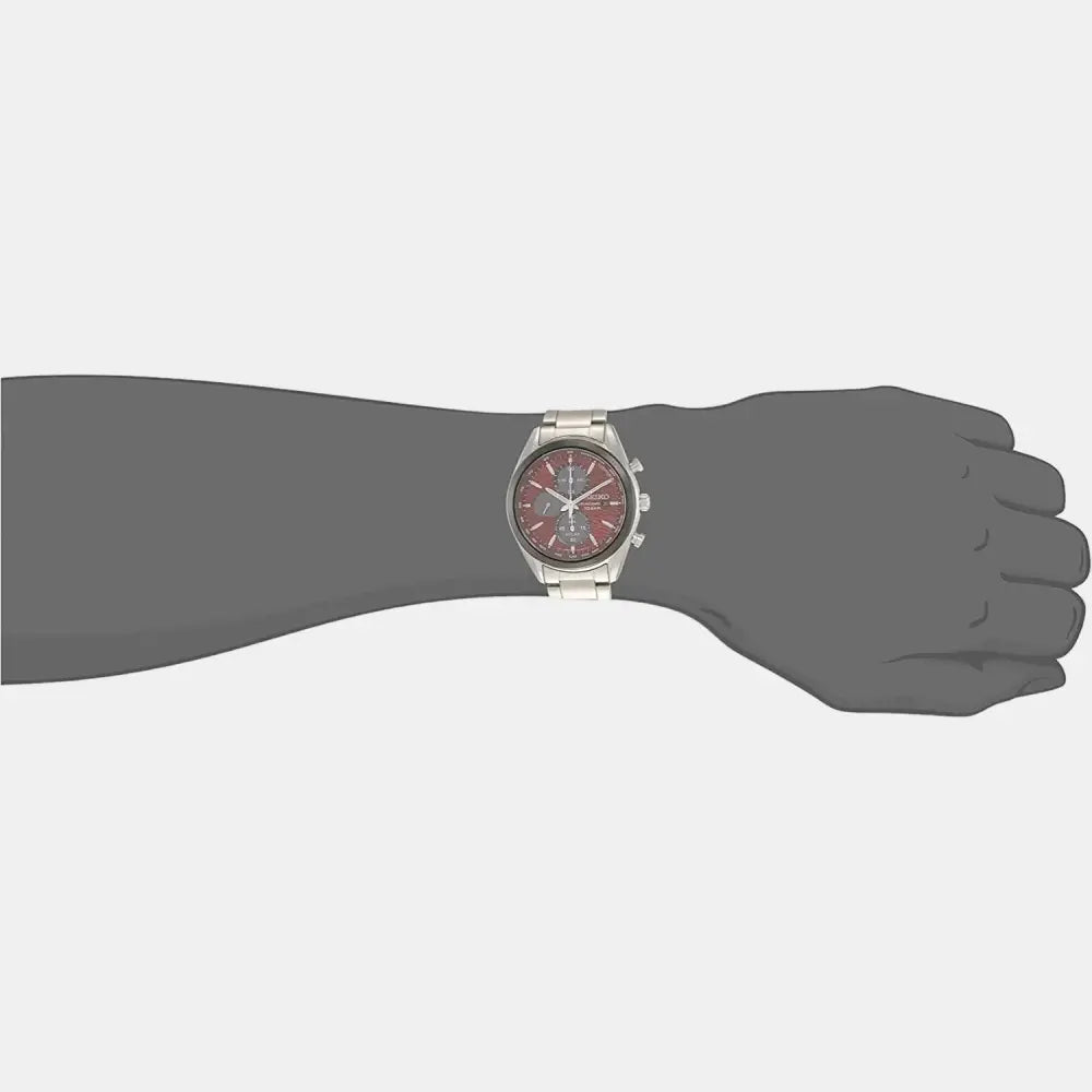 Seiko Macchina Sportiva SSC771P1 Red Dial 41.4mm Stainless Steel Men's Watch