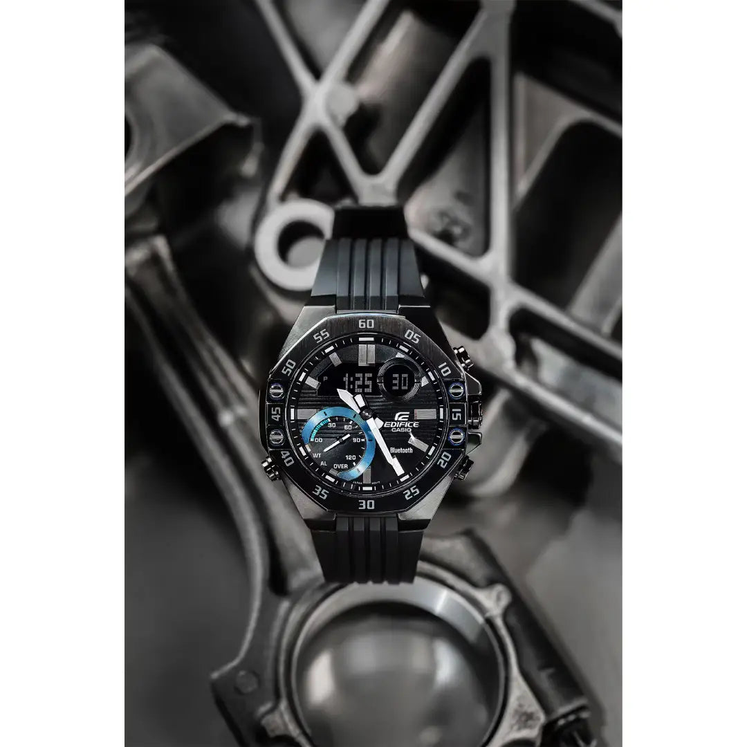 Casio Edifice ECB-10PB-1ADF Bluetooth Black Dial Resin Strap Men's Watch