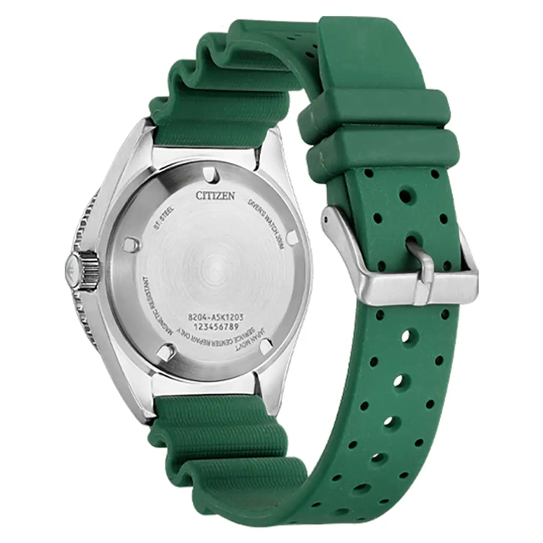 Citizen Promaster Marine NY0121-09X ISO 6425 Certified Diver Green Dial 41mm Polyurethane Strap Men's Watch