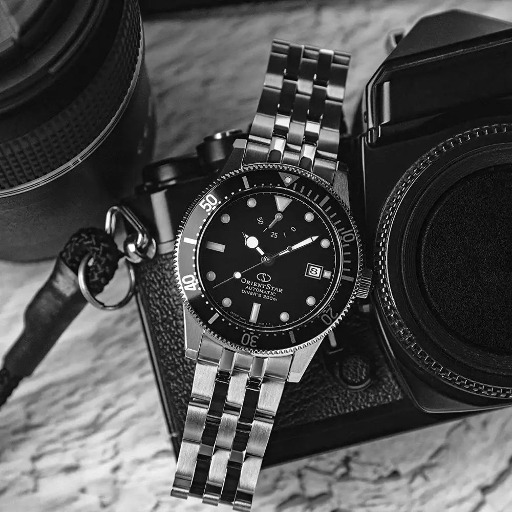 Orient Star RE-AU0601B Automatic Diver "Diver 1964 2nd Edition" Black Dial 41mm Stainless Steel Men's Watch