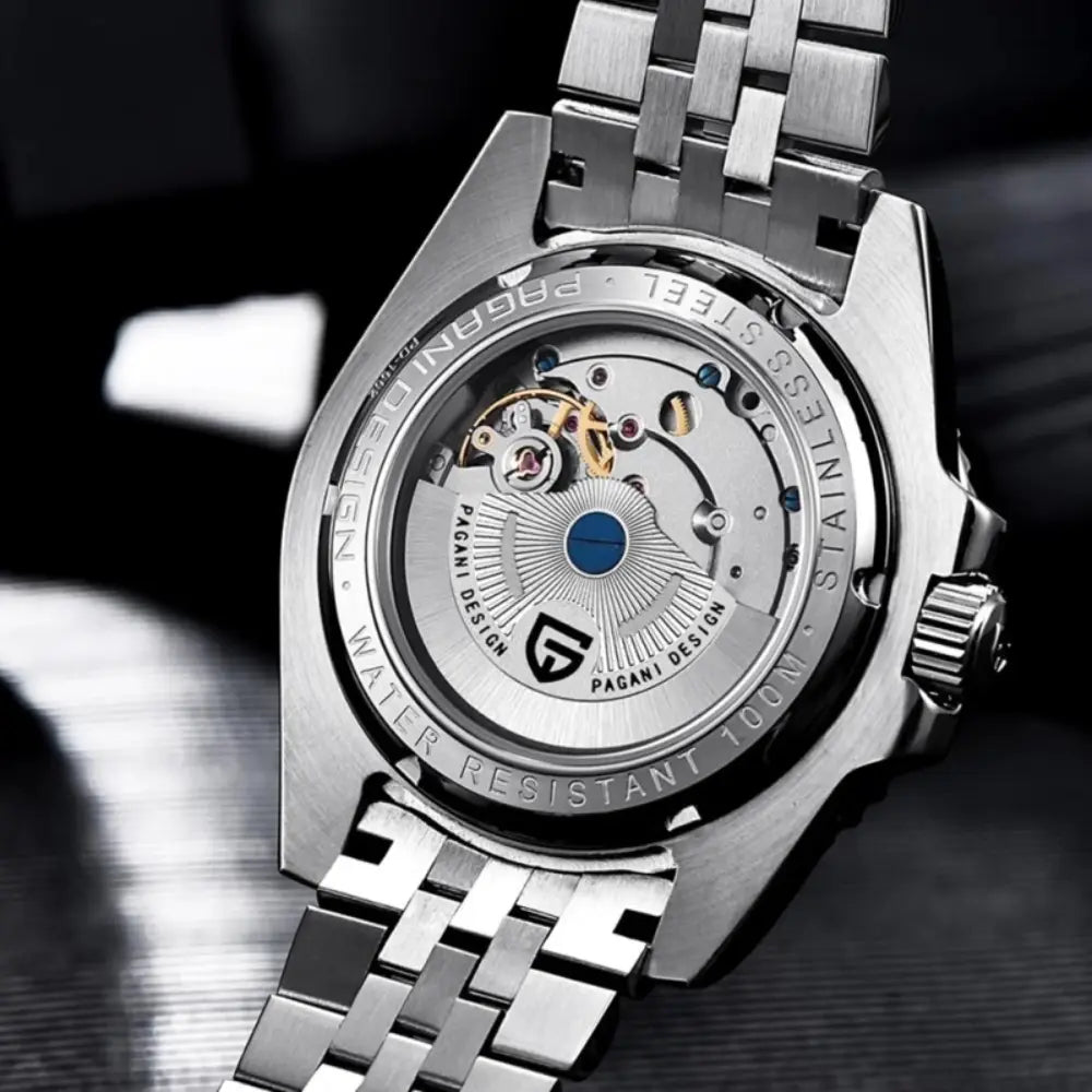 Pagani Design PD1662 - Coke Black Dial Automatic Stainless Steel Men's Watch