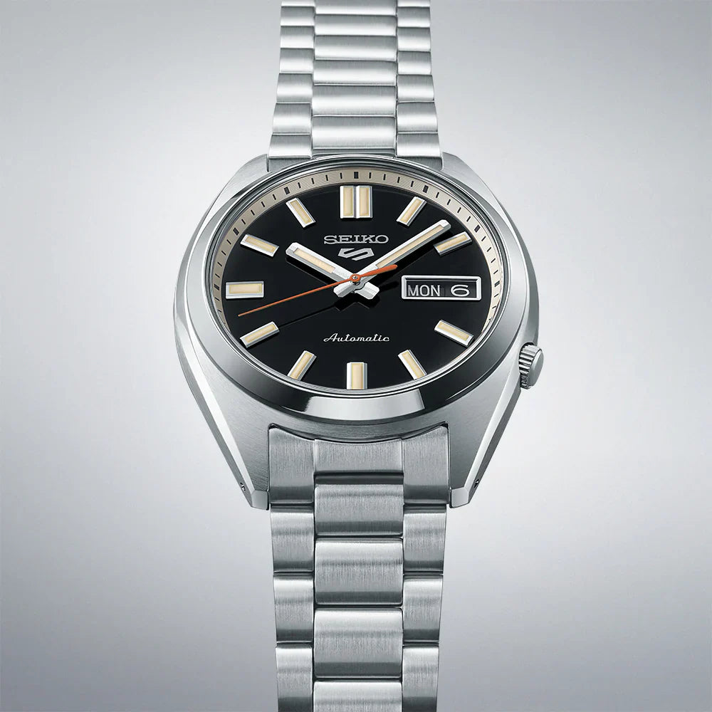 Seiko 5 Sports Series SRPK89K1 Automatic Watch Black Dial 37.4mm Stainless Steel Men's Watch