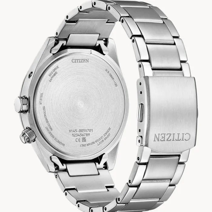 Citizen Radio-Controlled Eco-Drive CB0270-87L Blue Green Dial 43mm Stainless Steel Men's Watch