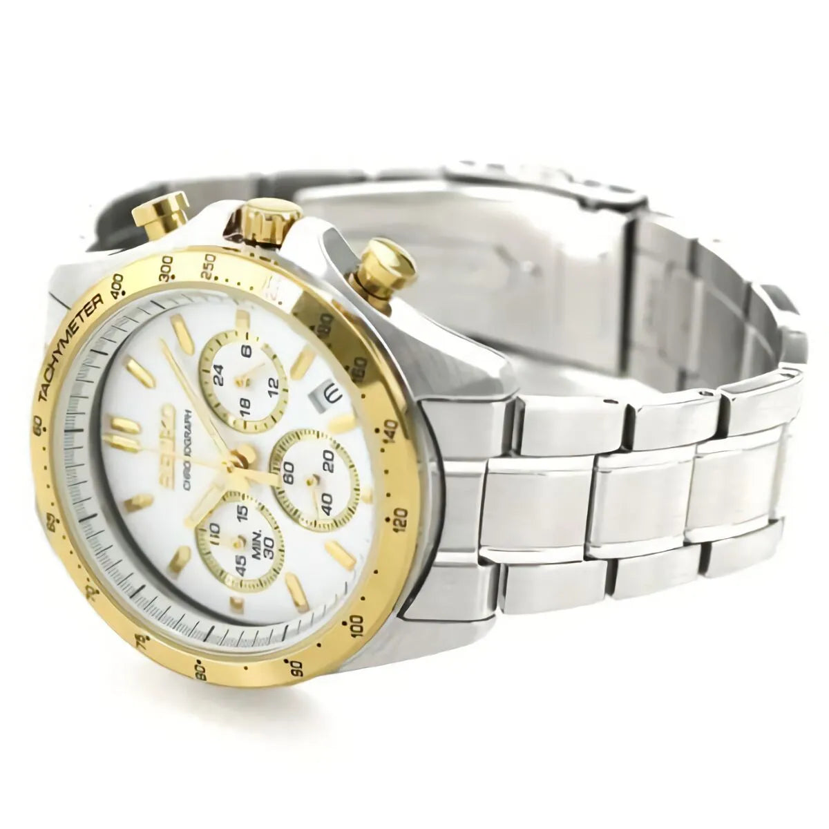 Seiko Spirit SBTR024 Chronograph White Dial 39.8mm Stainless Steel Men's Watch