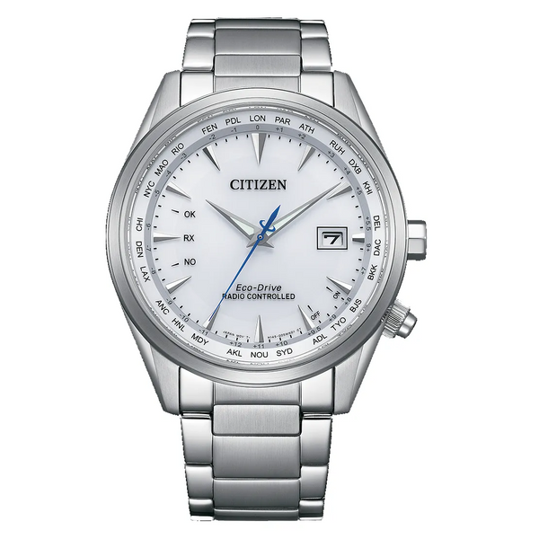Citizen Perpetual World Time GMT CB0270-87A White Dial 43mm Stainless Steel Men's Watch