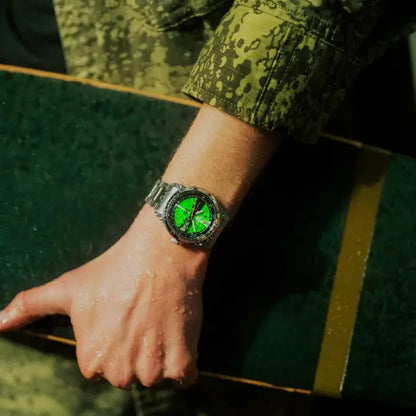 Seiko 5 Sports SBSA323 (SRPM09) Field HUF Limited Edition (7000 Pcs) Green Dial 39.4mm Stainless Steel Men's Watch