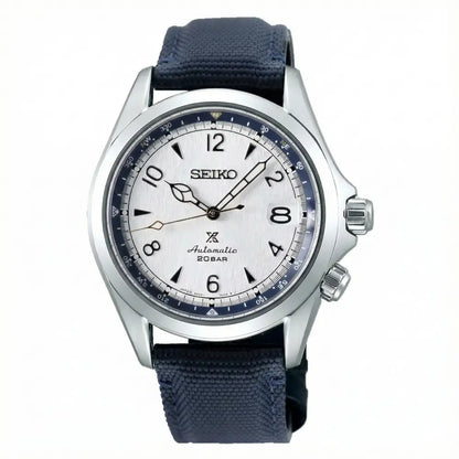 Seiko Prospex Alpinist SPB532J1  Automatic Limited Edition "Snowflake Alpinist" (800 Pieces) Silver Textured Dial 39.5mm Blue Nylon Strap Men's Watch
