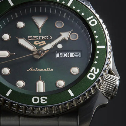 Seiko 5 Sports "Sports Style" SBSA013 (SRPD63) "Urban Hulk" Green Dial 42.5mm Stainless Steel Men's Watch