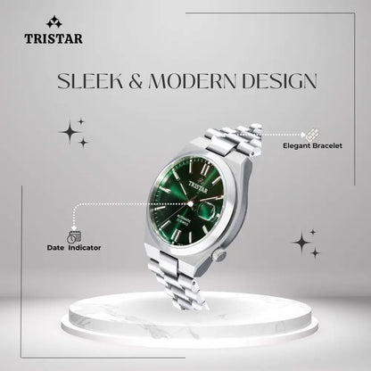 Tristar NJ31GMSSM02 Automatic Green Dial Stainless Steel Men's Watch