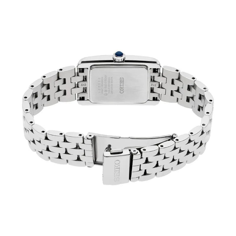 Seiko Conceptual SWR091P1 (Seiko Tank) Rectangular Case White Dial 22.7mm Stainless Steel Women's Watch