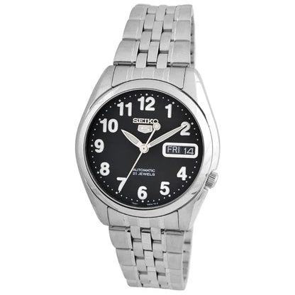 Seiko 5 SNK381K1 21 Jewels Black Dial 37mm Stainless Steel Men's Watch