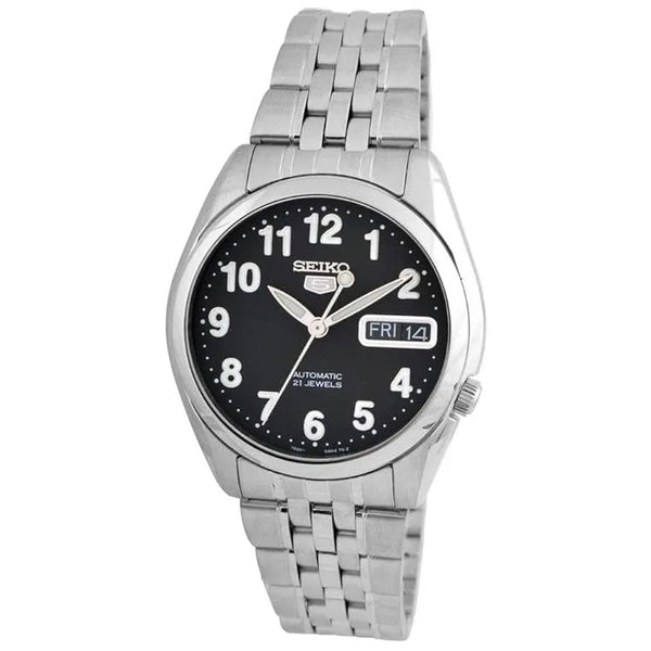 Seiko 5 SNK381K1 21 Jewels Black Dial 37mm Stainless Steel Men's Watch