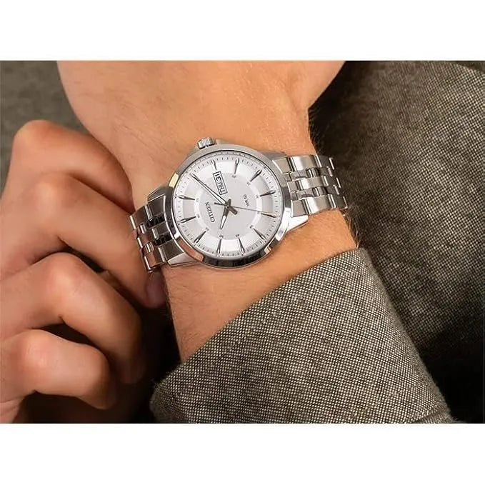 Citizen Quartz BF2011-51A Analog Silver Dial Stainless Steel Men's Watch detail view