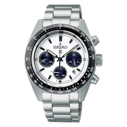 Seiko Prospex SBDL085 (SSC813P1) "Panda" Speedtimer Solar Chronograph White Dial 39.0mm Stainless Steel Men's Watch