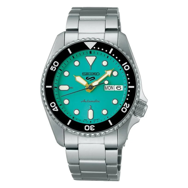 Seiko 5 SRPK33K1 Sports Automatic Rare Tiffany Blue Dial 38.0mm Stainless Steel Men's Watch