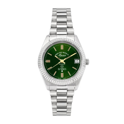 West End The Classics Automatic 6858.10.3330Y Green Dial & Two-Tone Stainless Steel Women's Watch