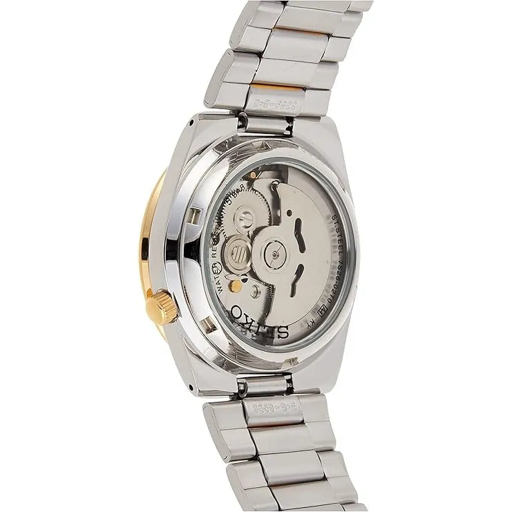 Seiko 5 SNKE04J1 White Dial Dual-Tone Stainless Steel Men's Watch detail view