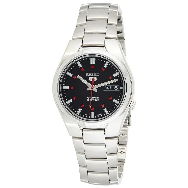 Seiko 5 SNK617K1 Automatic Black Dial Stainless Steel Men's Watch