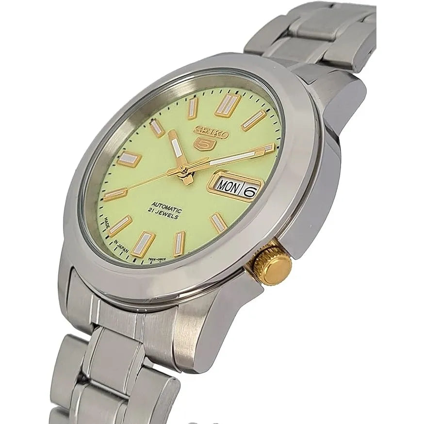 Seiko 5 SNKK19J1 Automatic Luminous Dial 38mm Stainless Steel Men's Watch
