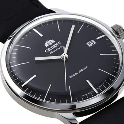 Orient SAC0000DB Automatic Black Dial 40.5mm Leather Strap Men's Watch