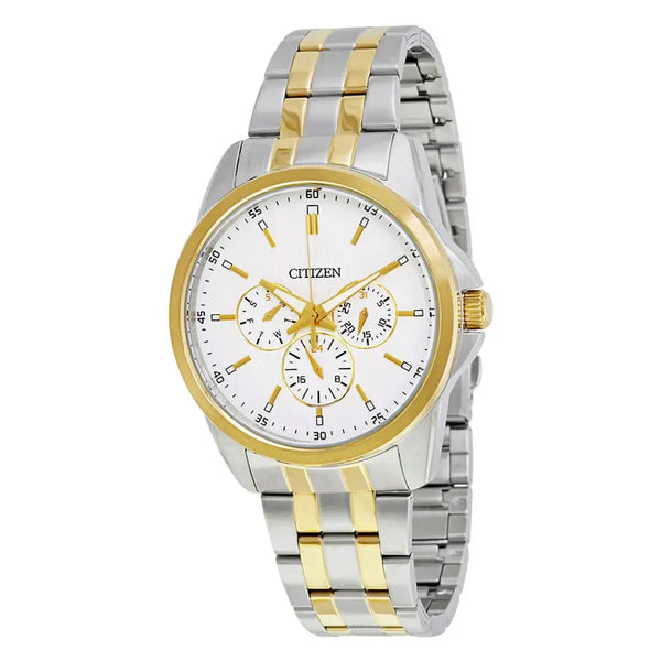 Citizen Multifunction Quartz AG8344-57A Beige Dial Two-Tone Stainless Steel Men's Watch