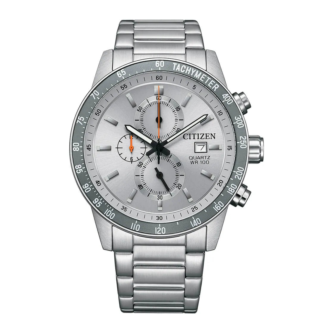 Citizen Quartz AN3688-58H Chronograph Grey Dial 44mm Stainless Steel Men's Watch