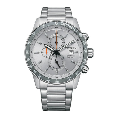 Citizen Quartz AN3688-58H Chronograph Grey Dial 44mm Stainless Steel Men's Watch