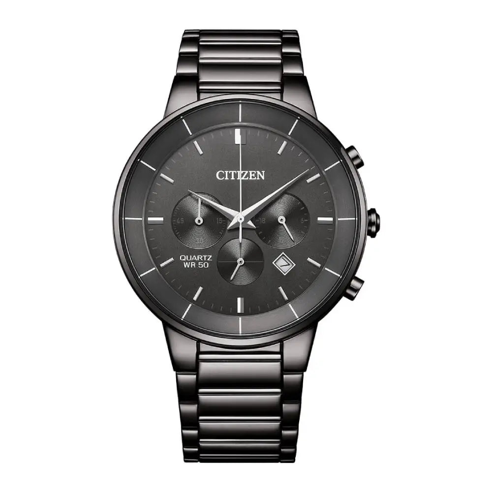 Citizen Quartz Chronograph AN8227-53H Grey Dial Stainless Steel Men's Watch