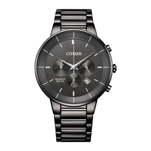 Citizen Quartz Chronograph AN8227-53H Grey Dial Stainless Steel Men's Watch