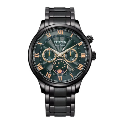 Citizen Moon Phase AP1055-87X Green Dial 42.2mm Stainless Steel Men's Watch